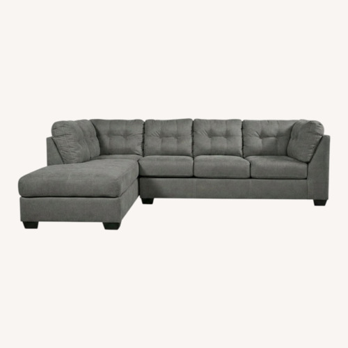 Used Ashley Furniture Pitkin Gray 2 Piece Sectional for sale on AptDeco