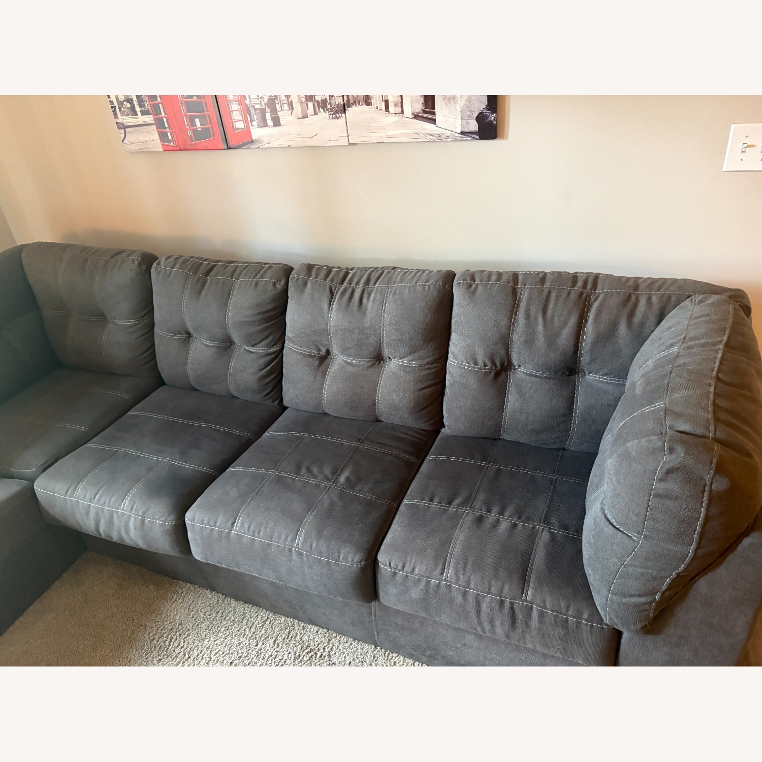 Ashley Furniture Pitkin Gray 2 Piece Sectional - image-3