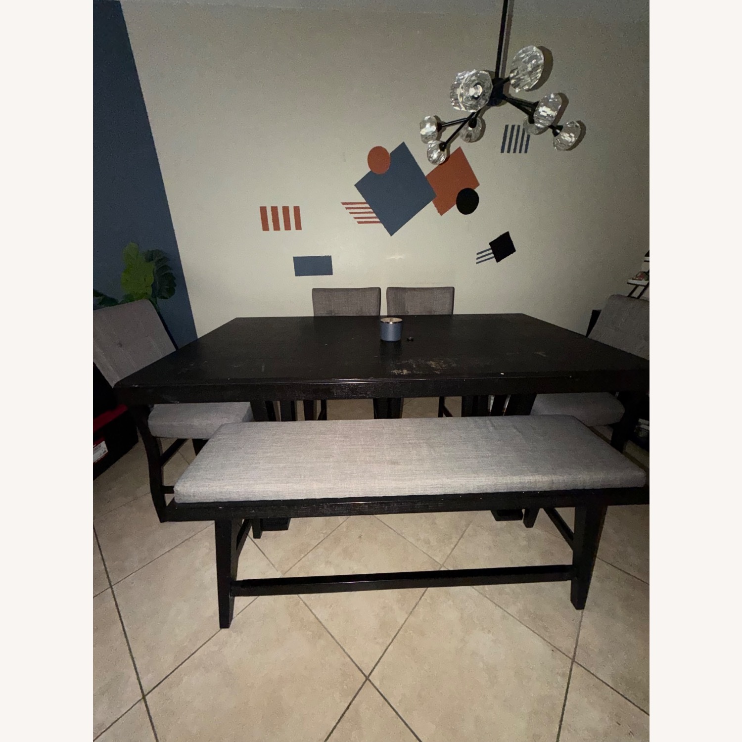 Hills Creek Black Wood Dining Set - image-1
