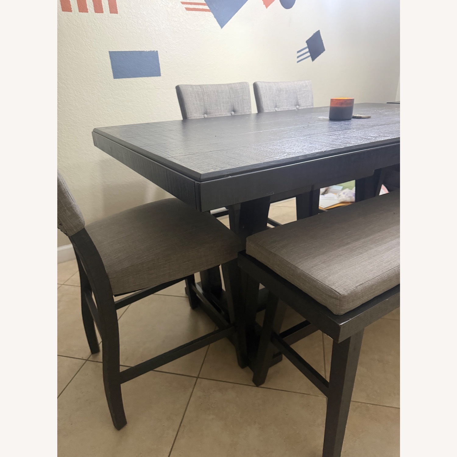 Hills Creek Black Wood Dining Set - image-6