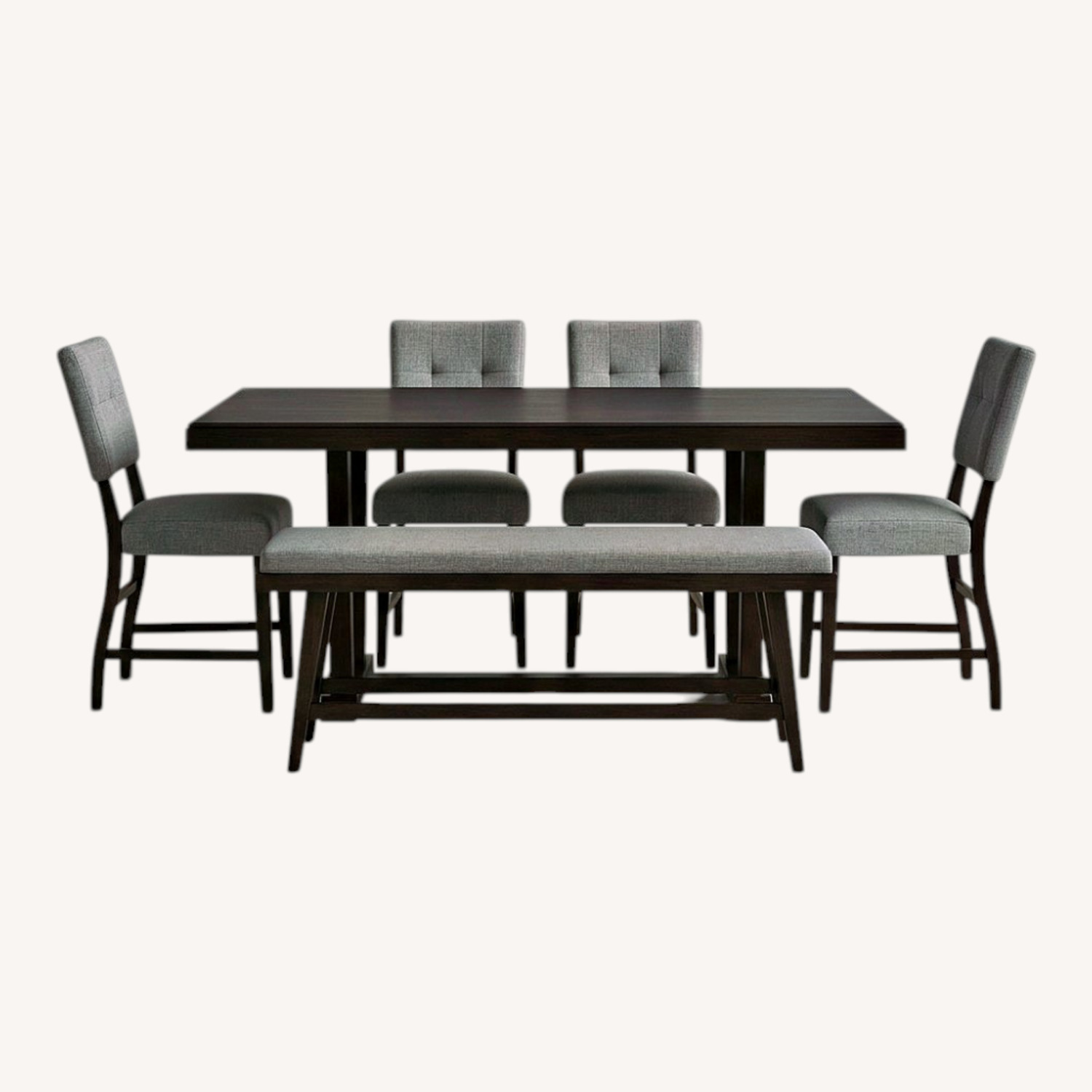 Hills Creek Black Wood Dining Set - image-0