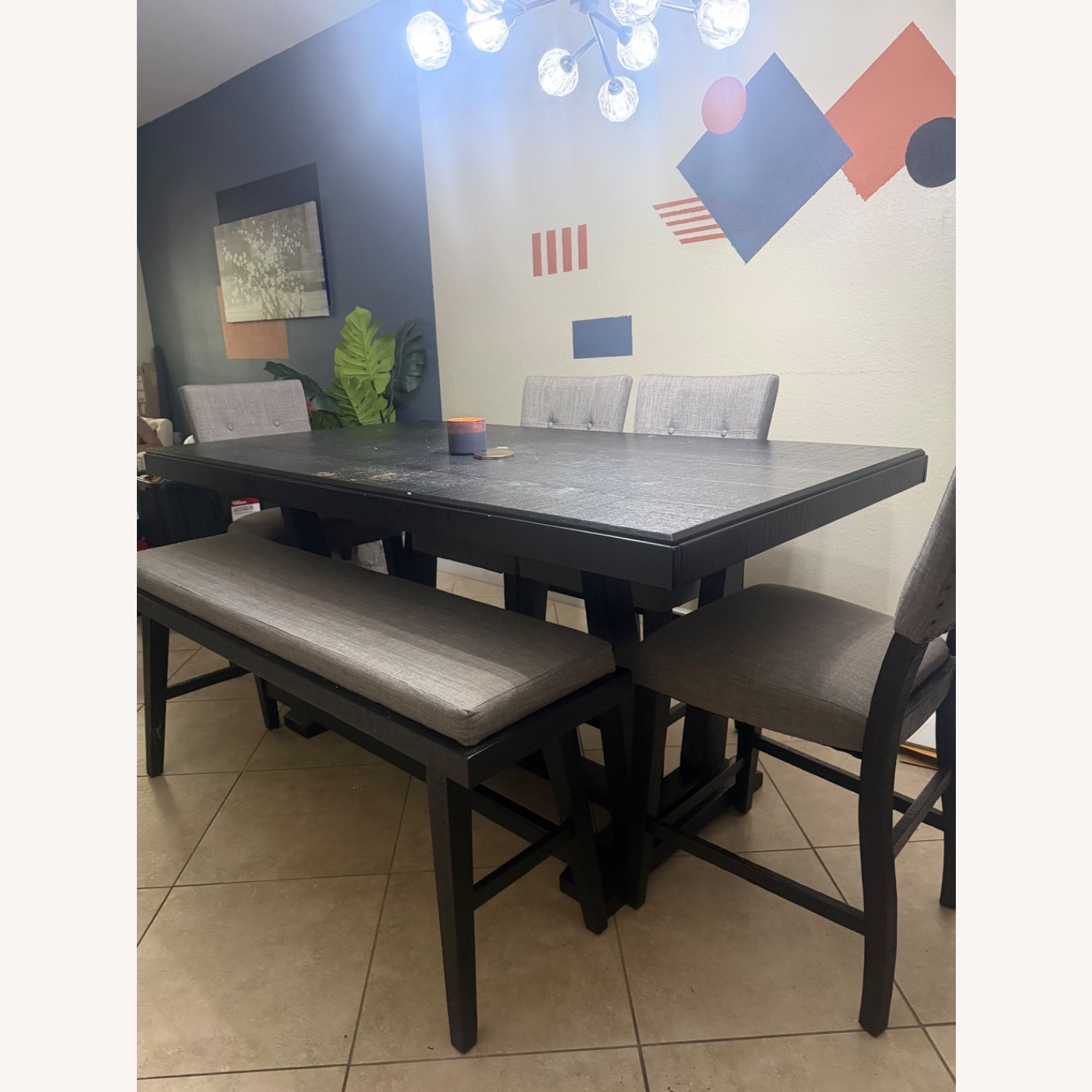 Hills Creek Black Wood Dining Set - image-4