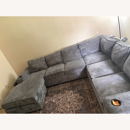 Used Wayfair Dark Gray 3+ Piece Sectional for sale on AptDeco