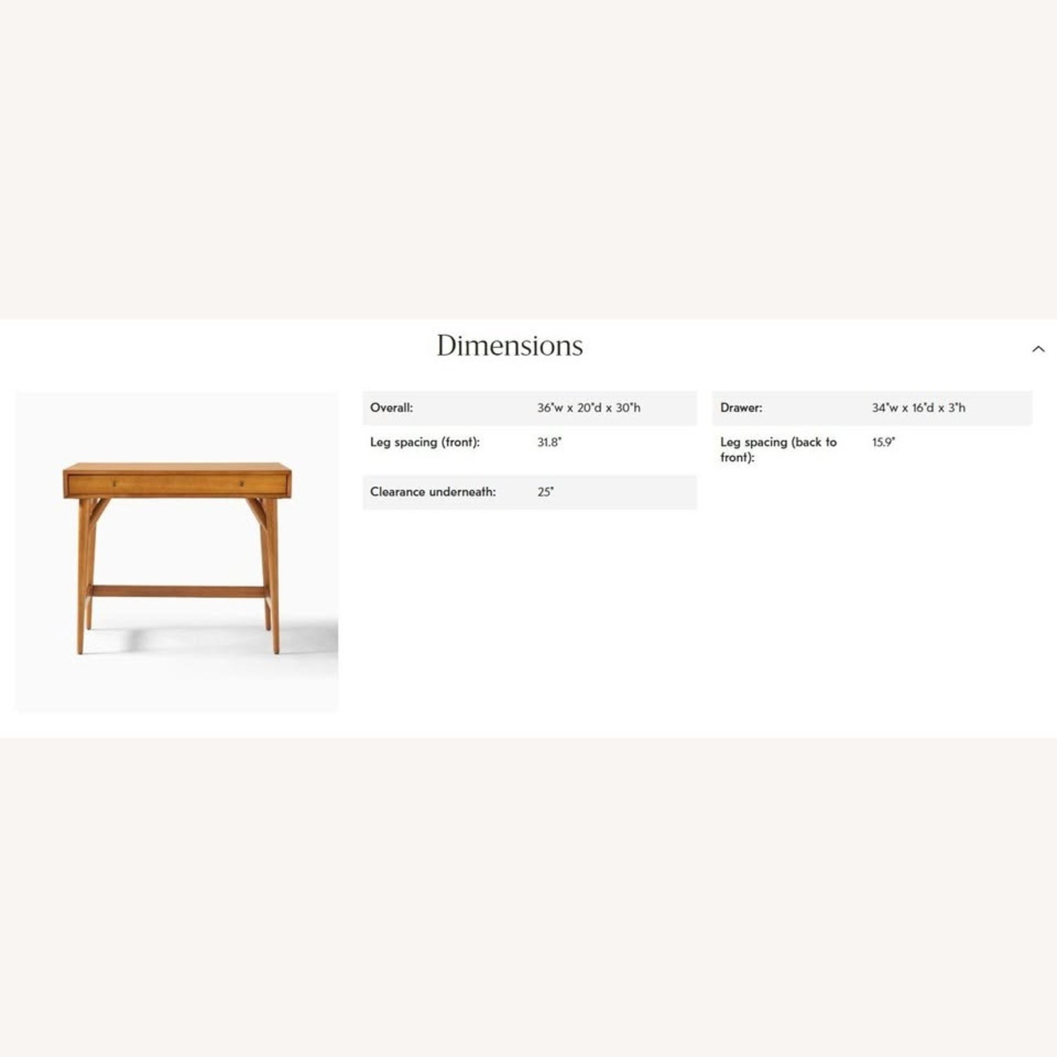 West Elm Mid-Century Mini Desk 36" - image-4