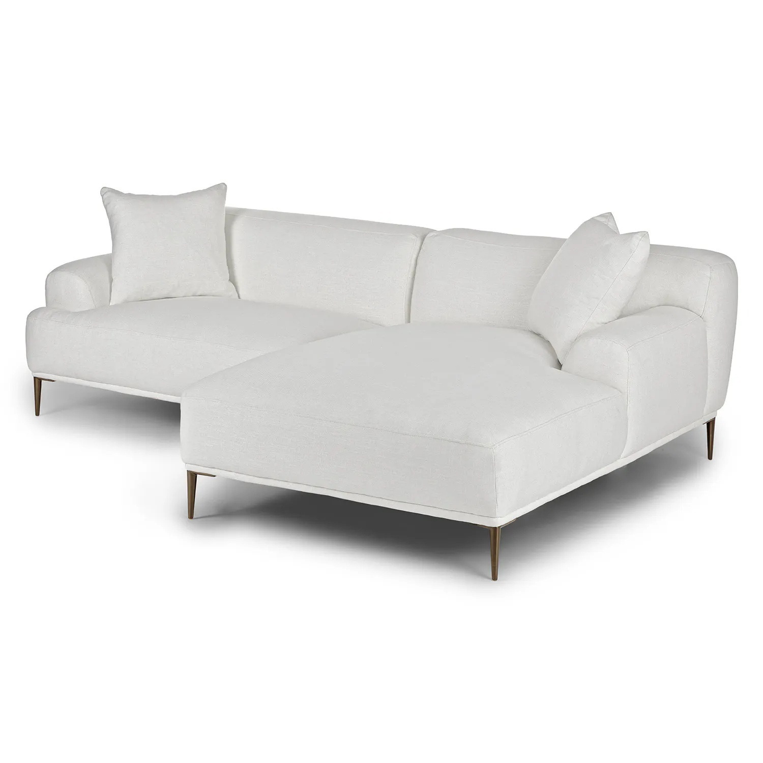 Article Abismo White Fabric 2 Piece Sectional - image-7