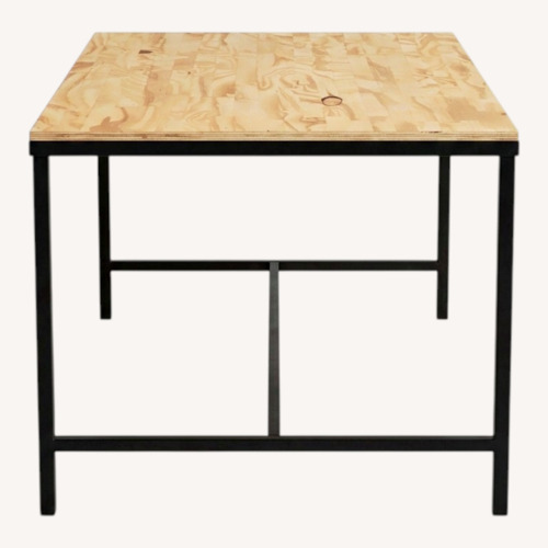 Used IKEA/Custom Natural Wood Dining Set for sale on AptDeco