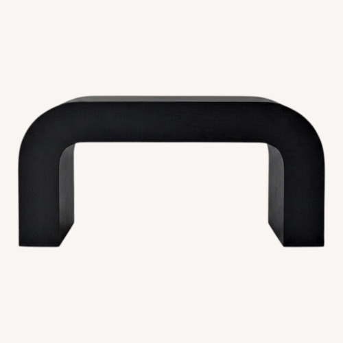 Used Black Wood Coffee Table for sale on AptDeco
