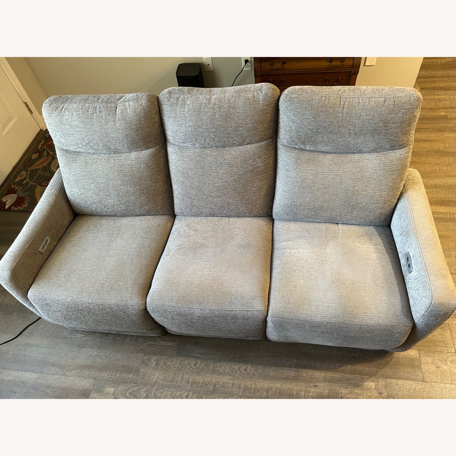 Raymour & Flanigan Yardley Chenille Power Sofa - image-1