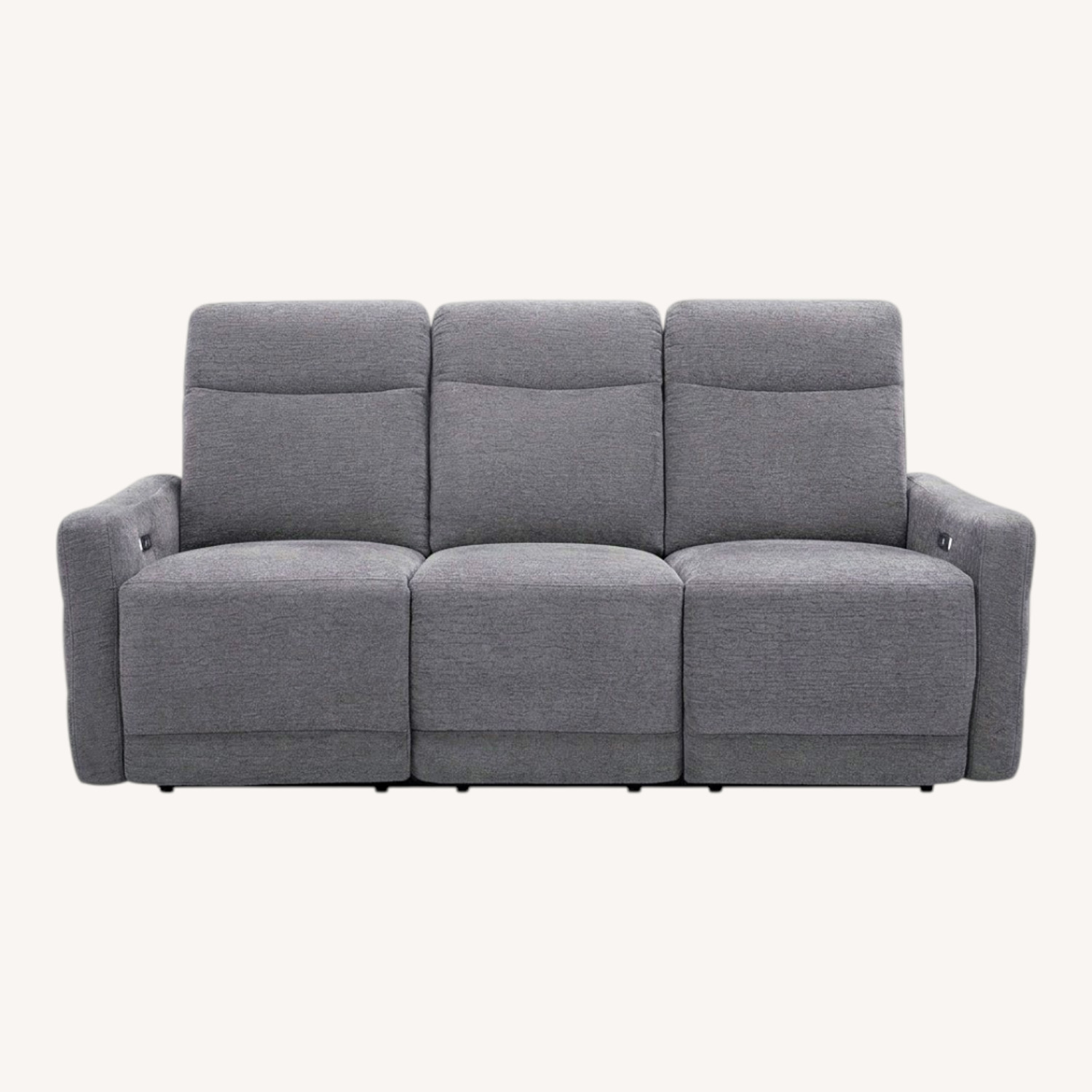 Raymour & Flanigan Yardley Chenille Power Sofa - image-0