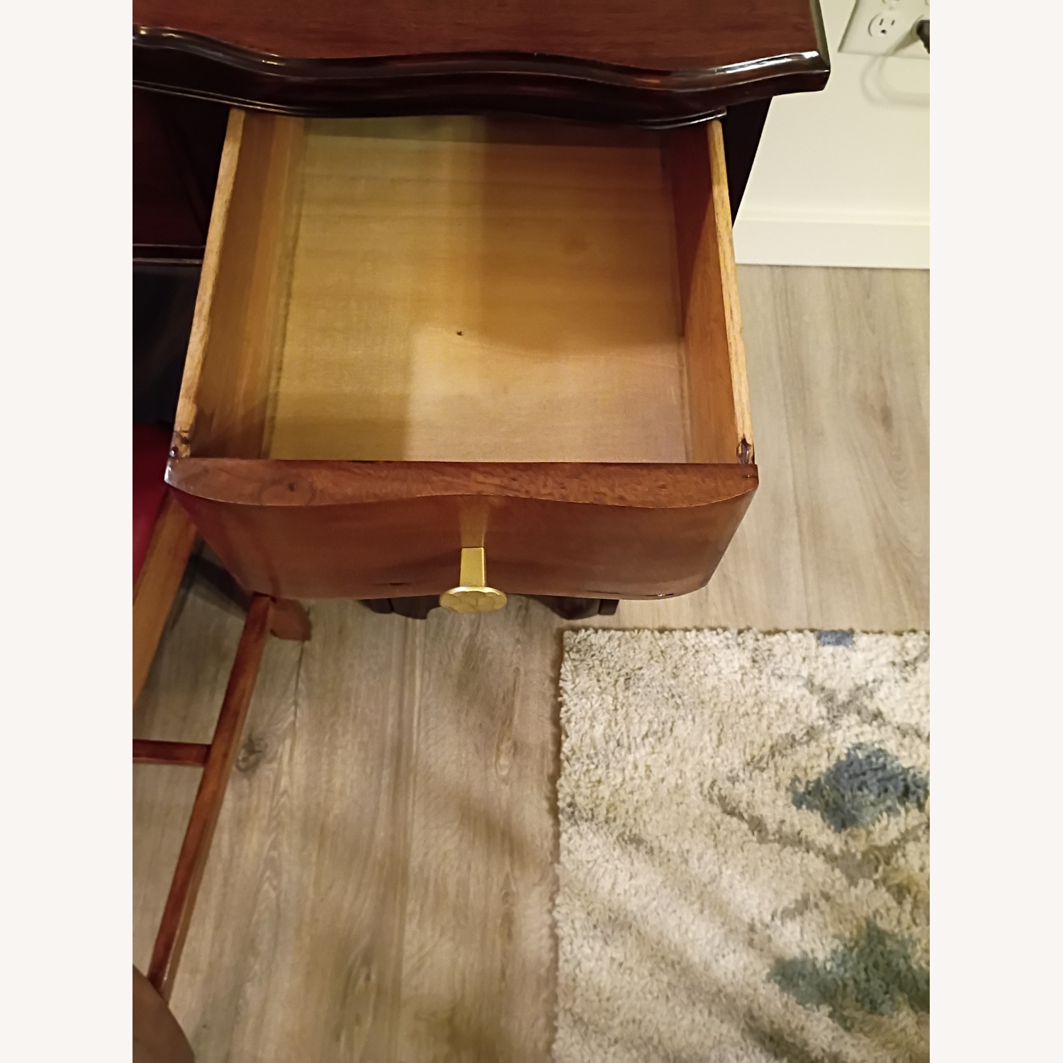 Vintage/Antique Finds Dark Brown Wood Desk - image-17