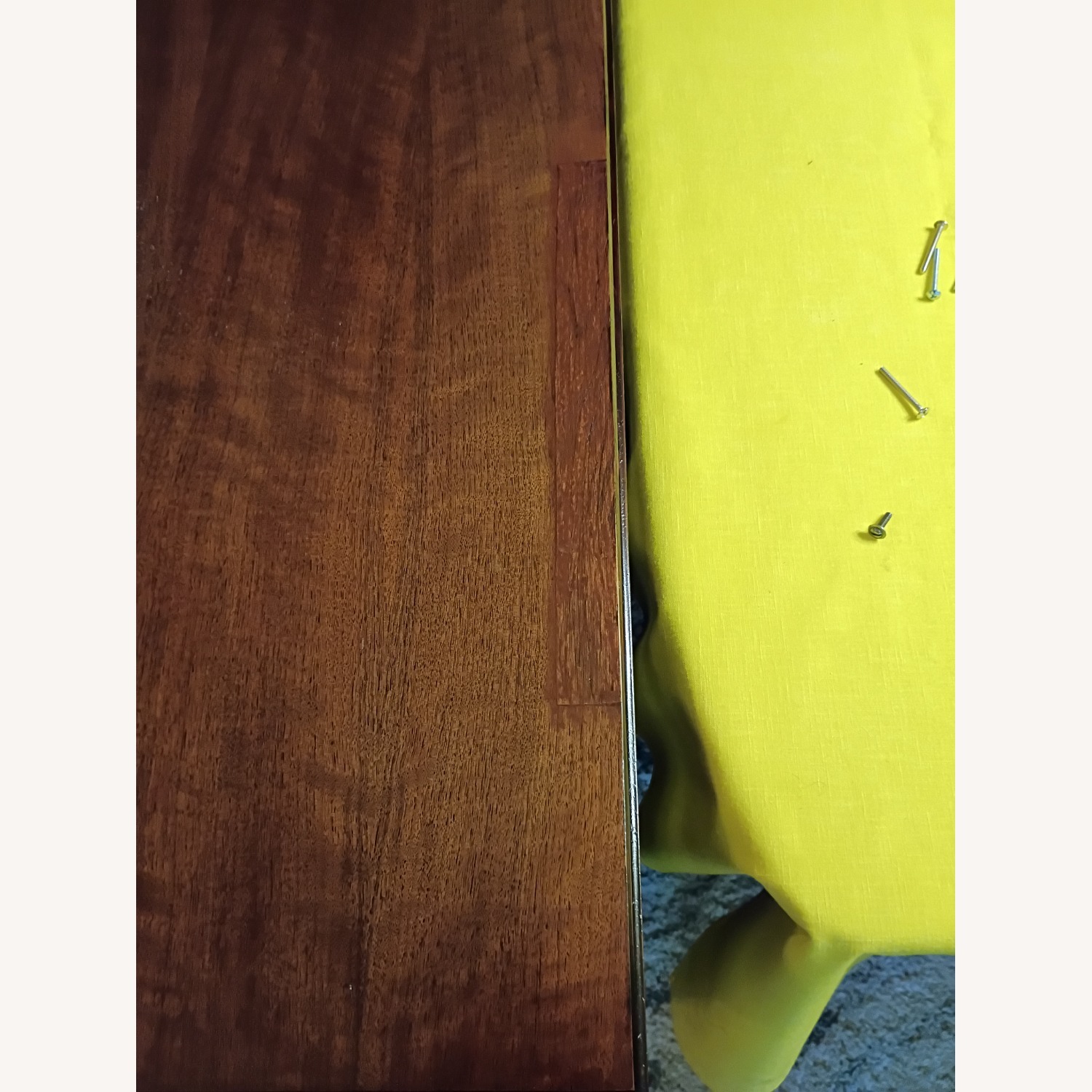 Vintage/Antique Finds Dark Brown Wood Desk - image-2