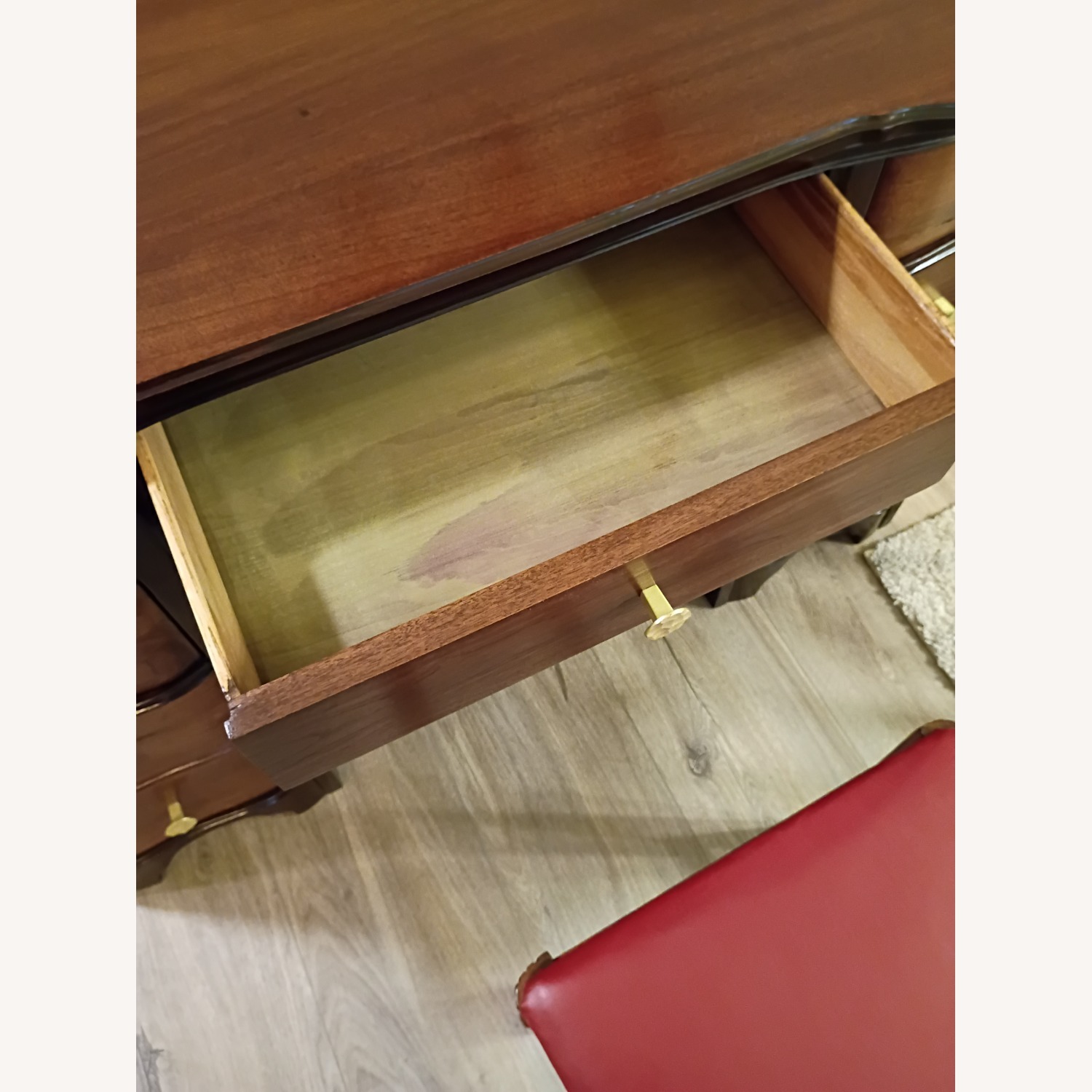 Vintage/Antique Finds Dark Brown Wood Desk - image-16