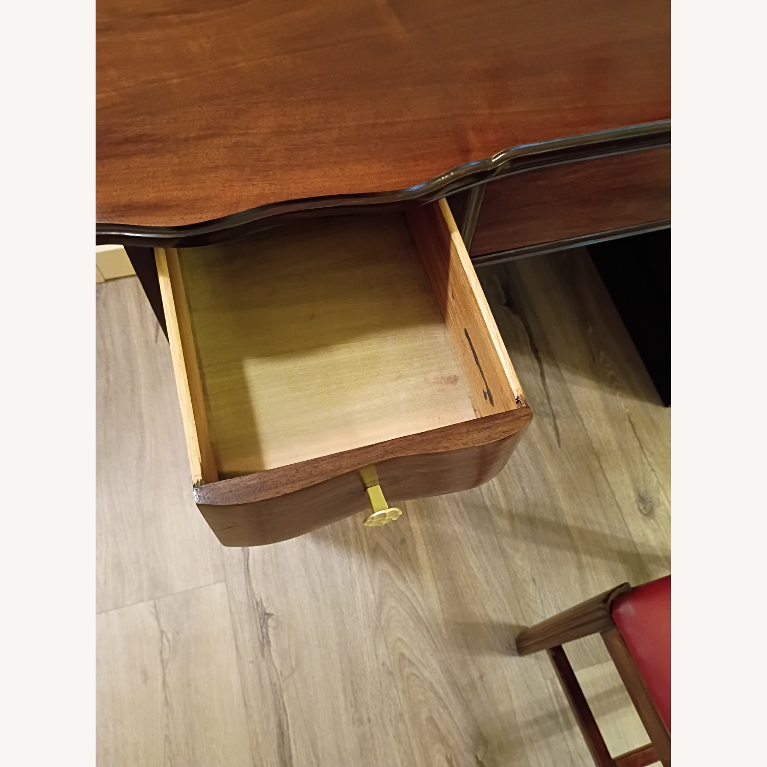 Vintage/Antique Finds Dark Brown Wood Desk - image-13