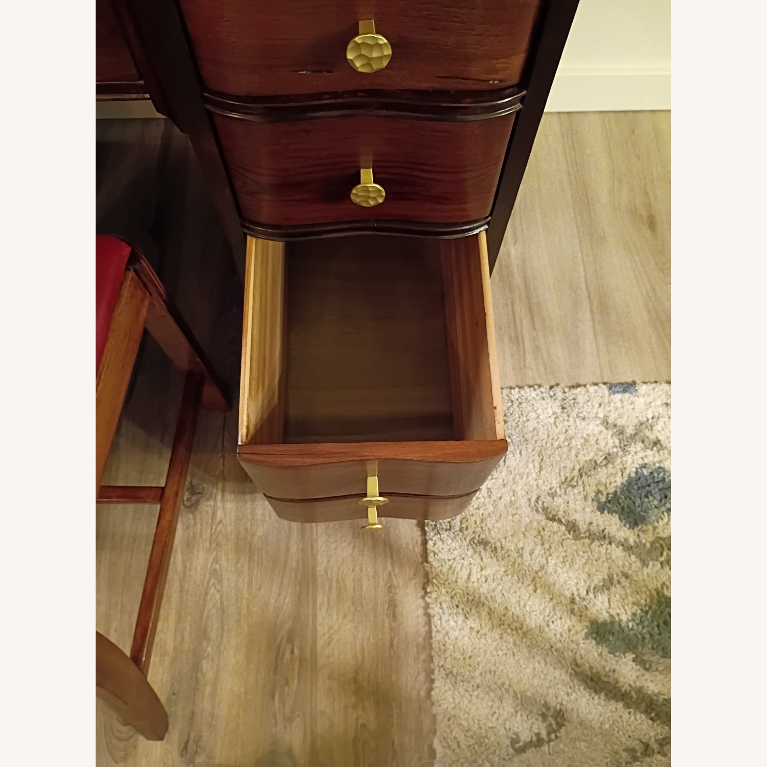 Vintage/Antique Finds Dark Brown Wood Desk - image-18