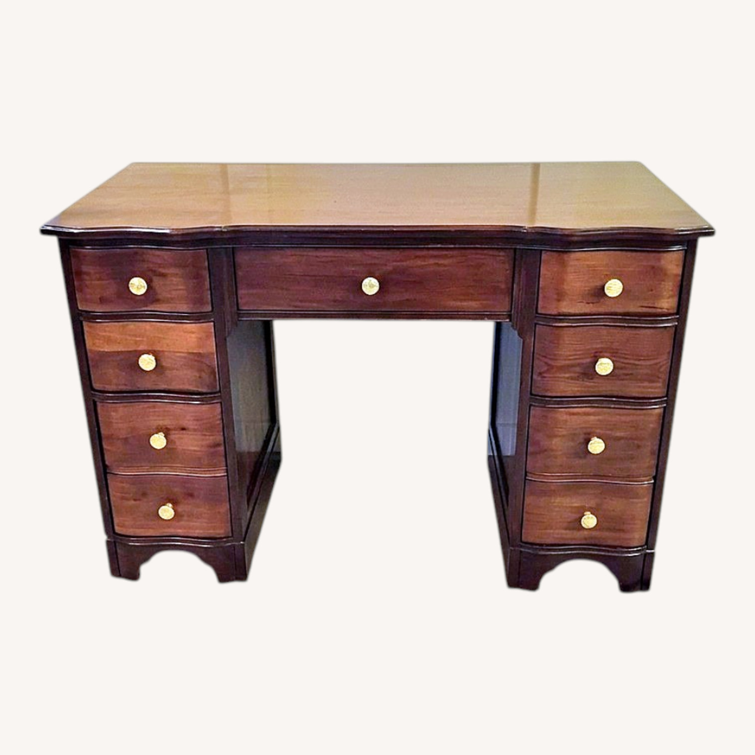 Vintage/Antique Finds Dark Brown Wood Desk - image-0