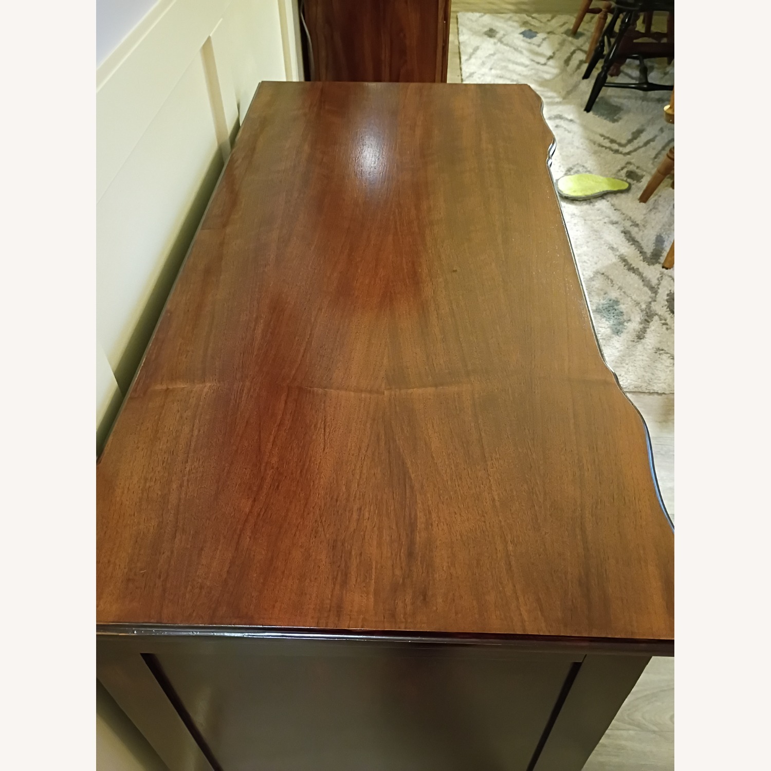 Vintage/Antique Finds Dark Brown Wood Desk - image-10