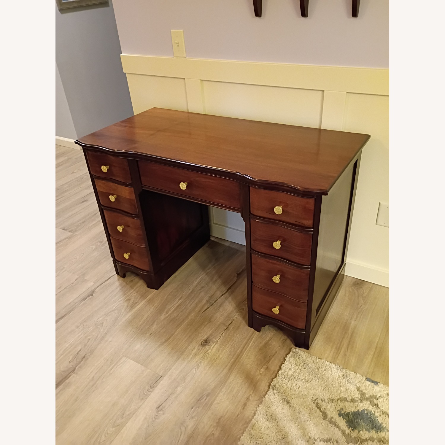 Vintage/Antique Finds Dark Brown Wood Desk - image-5