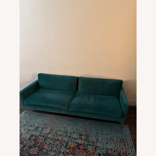 Used AllModern Green Velvet 3+ Seater Sofa for sale on AptDeco