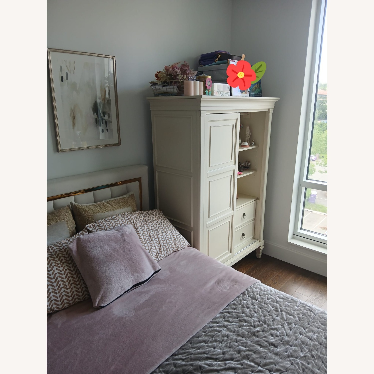 Raymour & Flanigan Kylie Wood Armoire - image-3