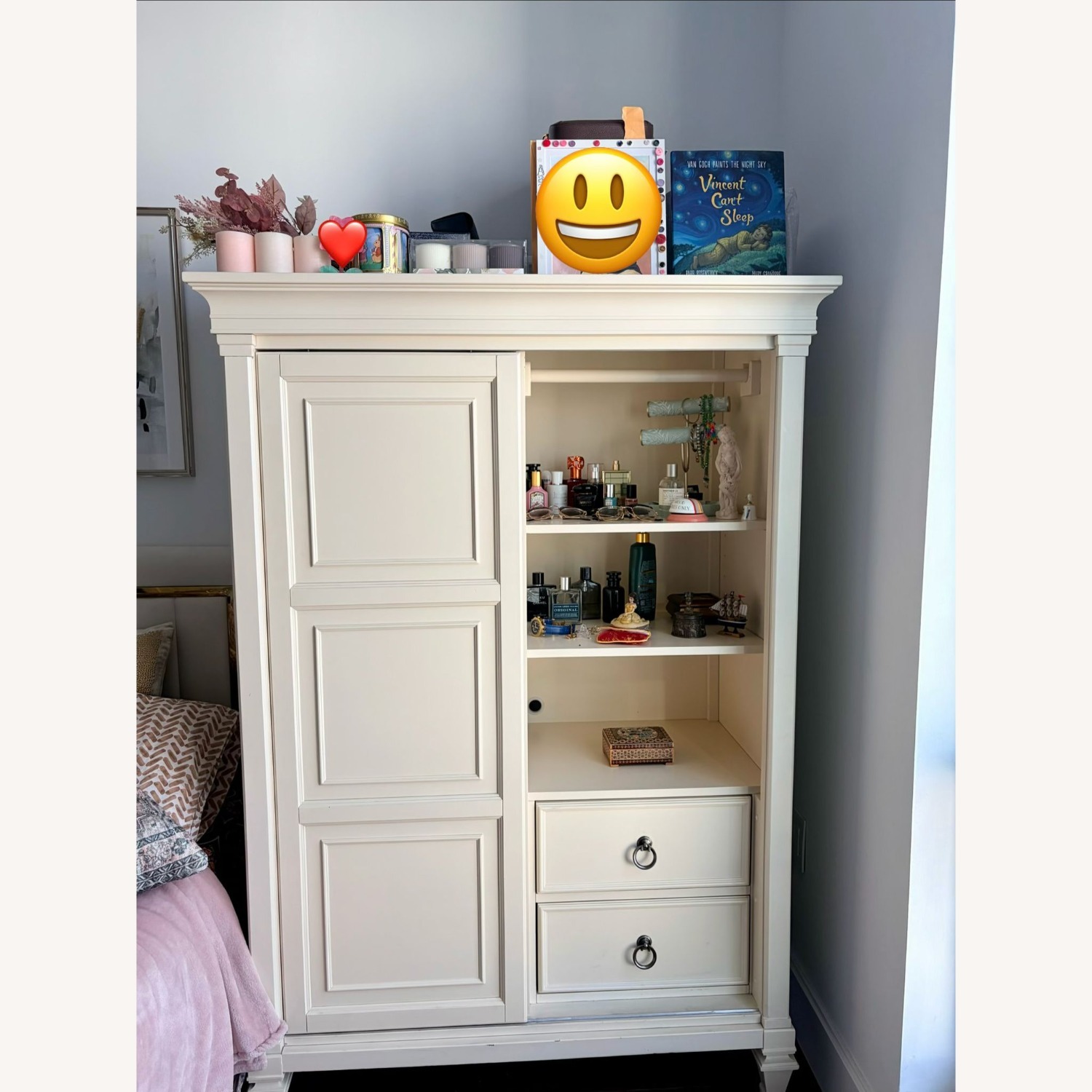 Raymour & Flanigan Kylie Wood Armoire - image-2