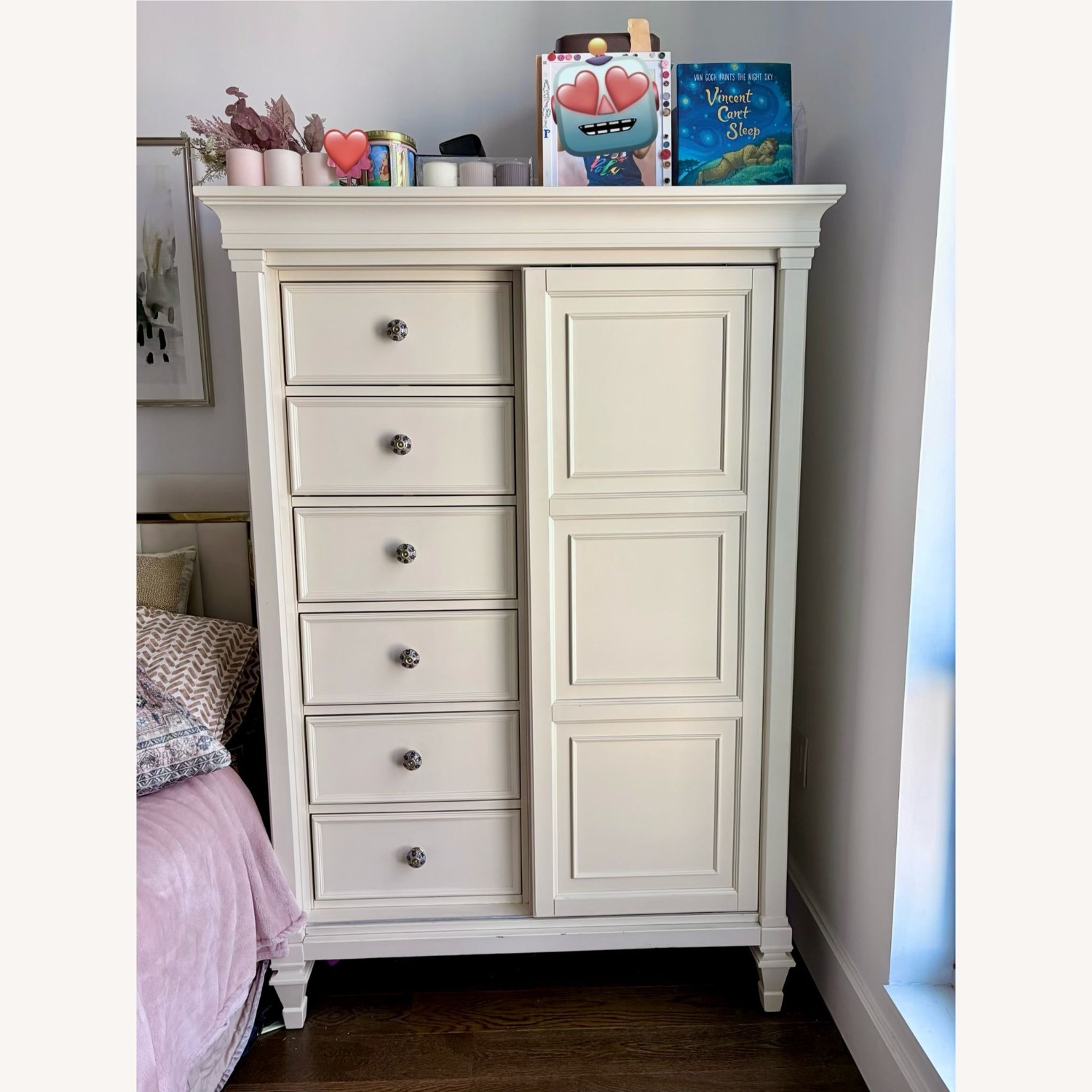 Raymour & Flanigan Kylie Wood Armoire - image-1