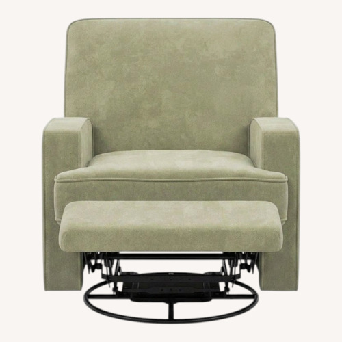 Used Willa Arlo Interiors Green Fabric Recliner for sale on AptDeco