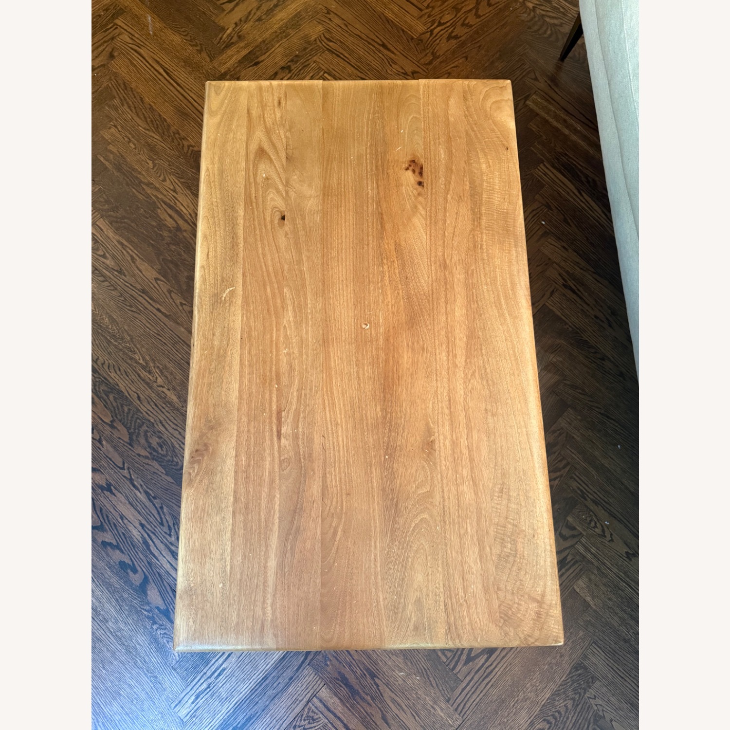 West Elm Anton Dark Brown Wood Coffee Table - image-3