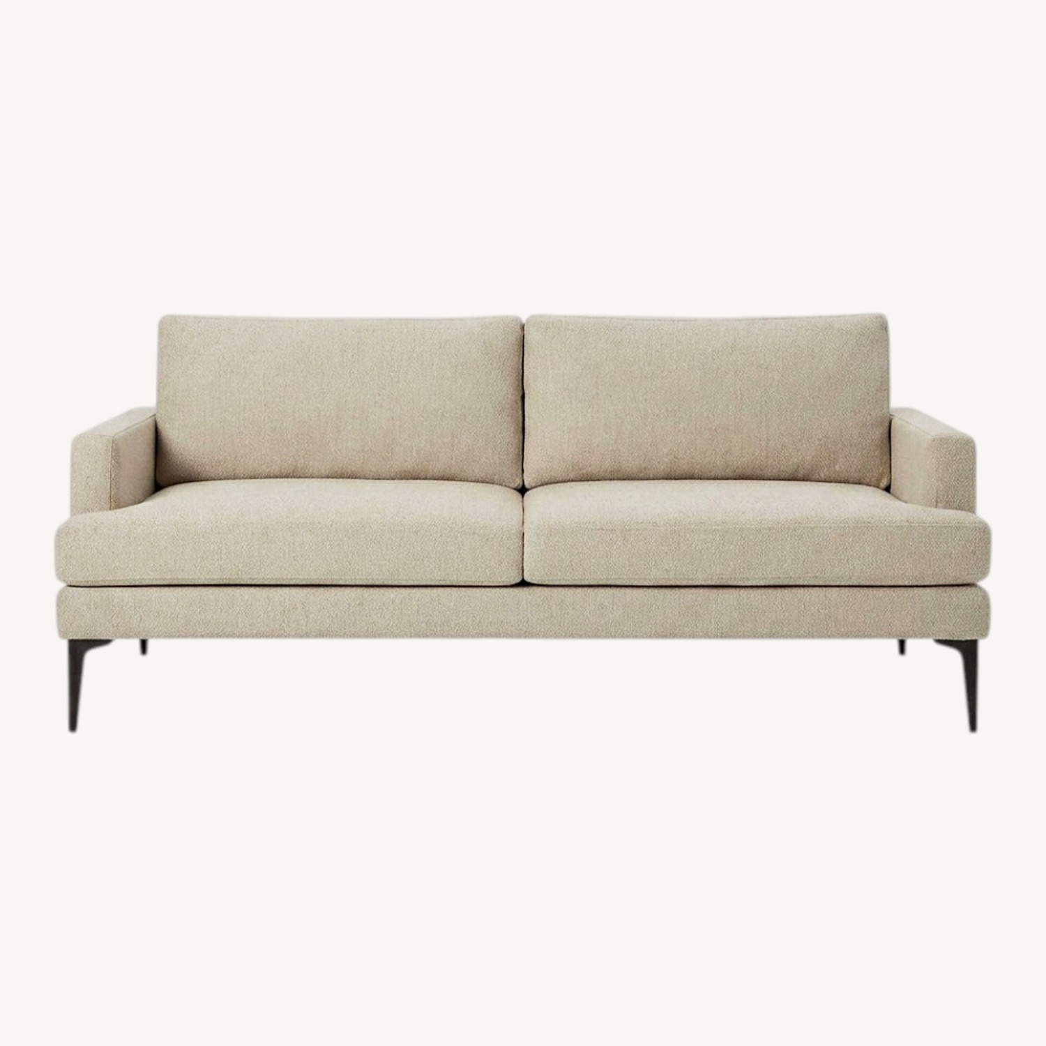 West Elm Andes Natural 2 Seater Sofa - image-0