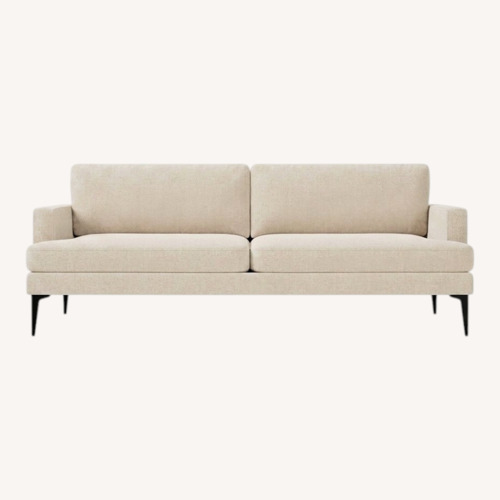Used West Elm Andes Light Gray Fabric 2 Seater Sofa for sale on AptDeco