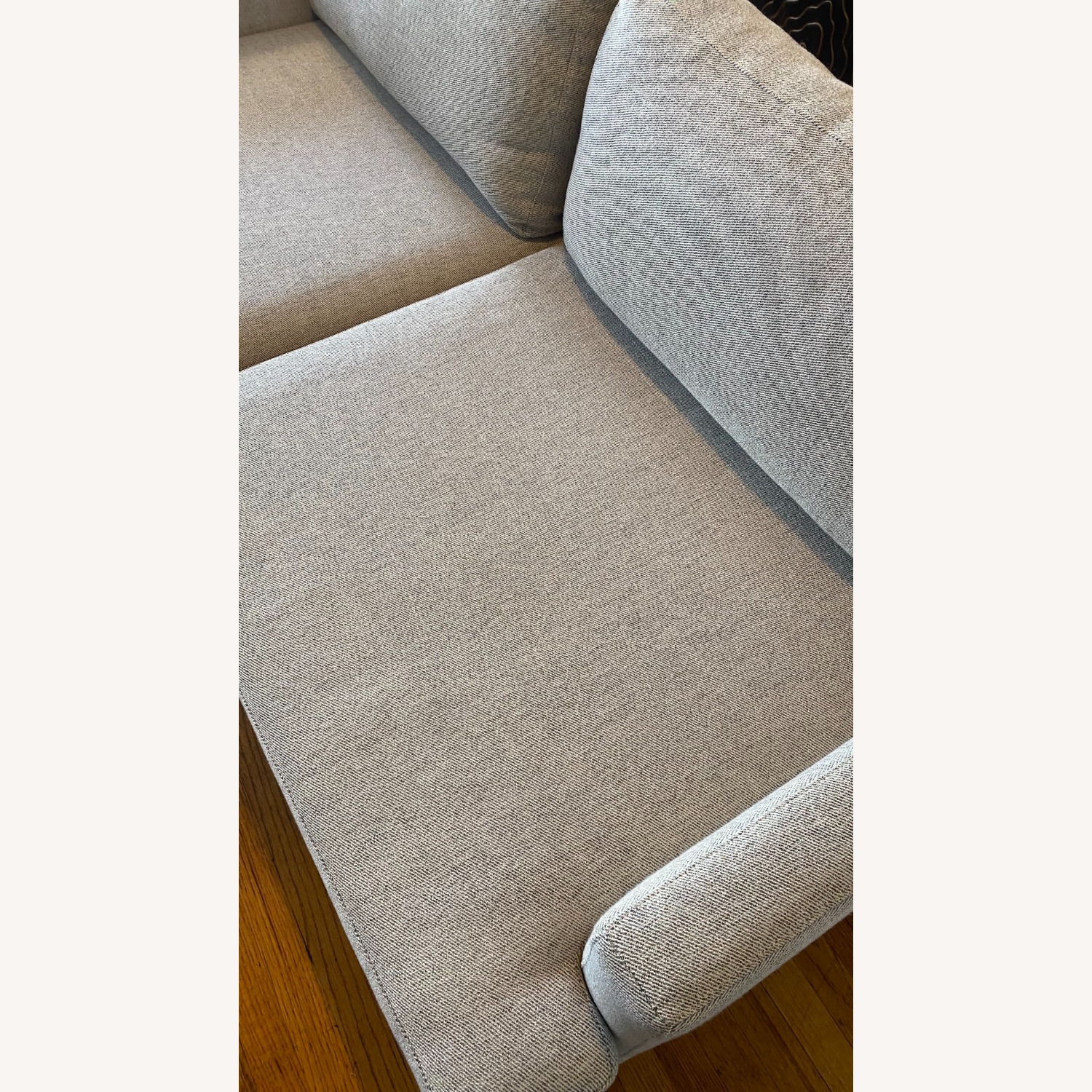 West Elm Andes Light Gray Fabric 2 Seater Sofa - image-4