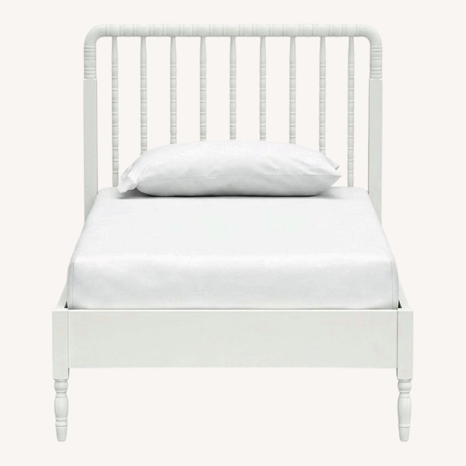 Pottery Barn Teen White Wood Full Bed - image-0