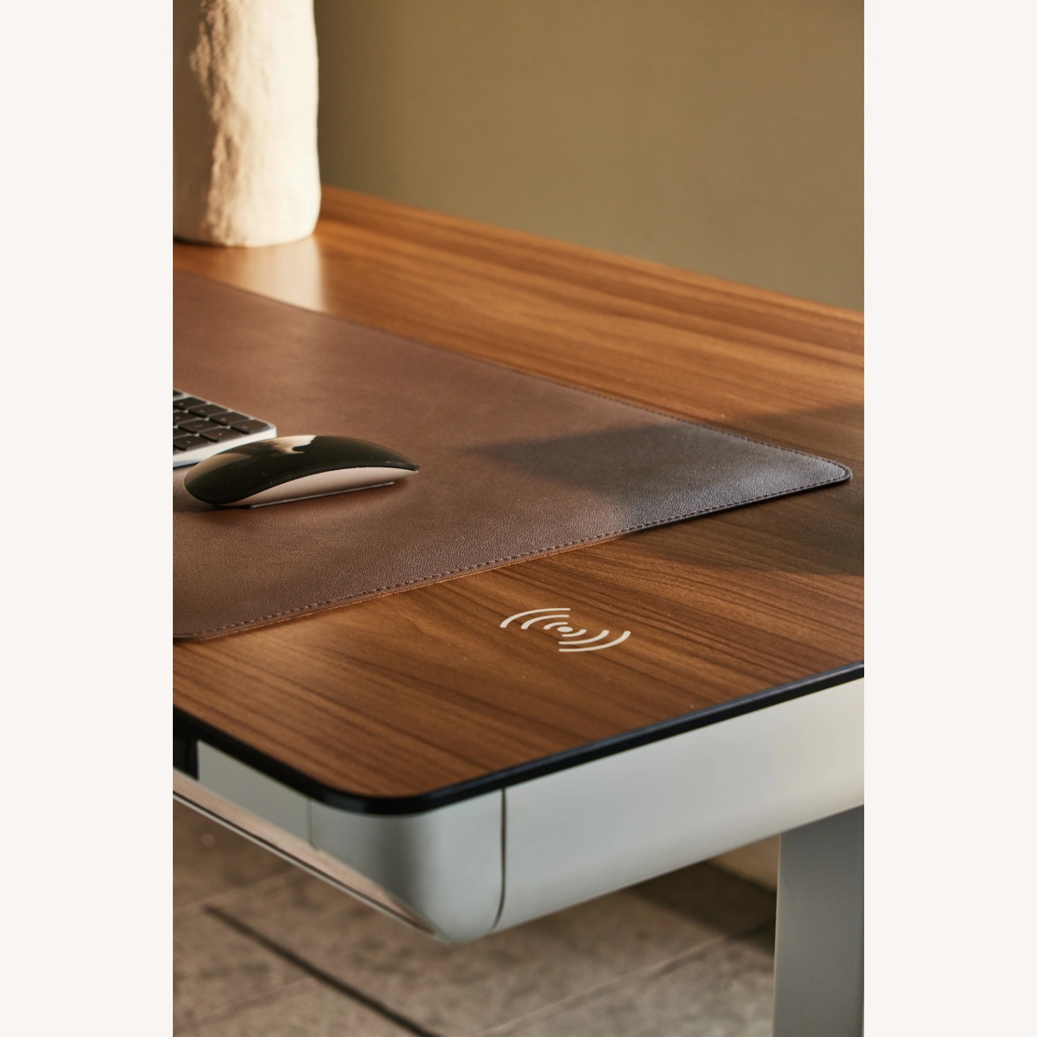 Light Brown Wood Desk - image-3