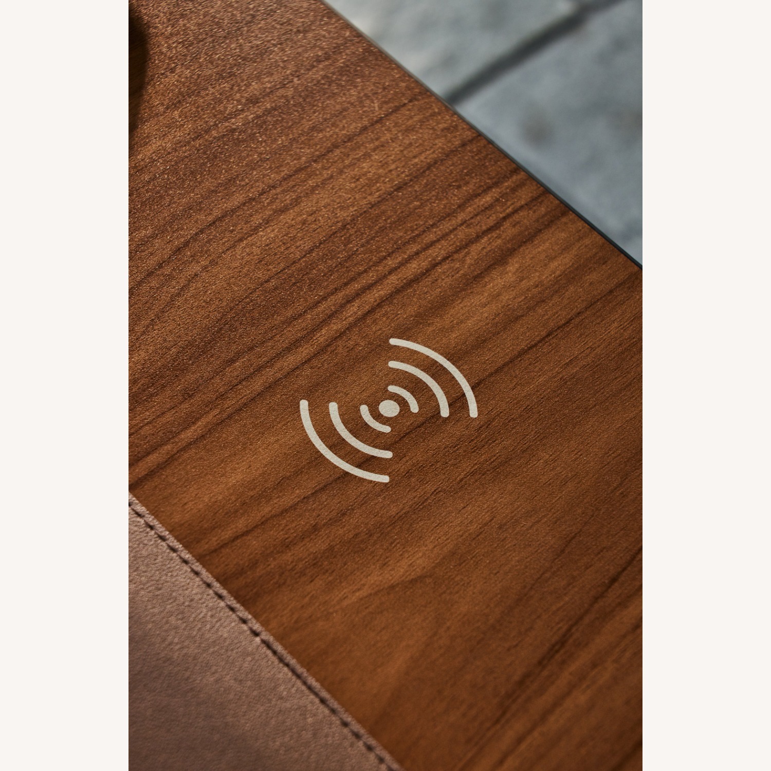 Light Brown Wood Desk - image-4