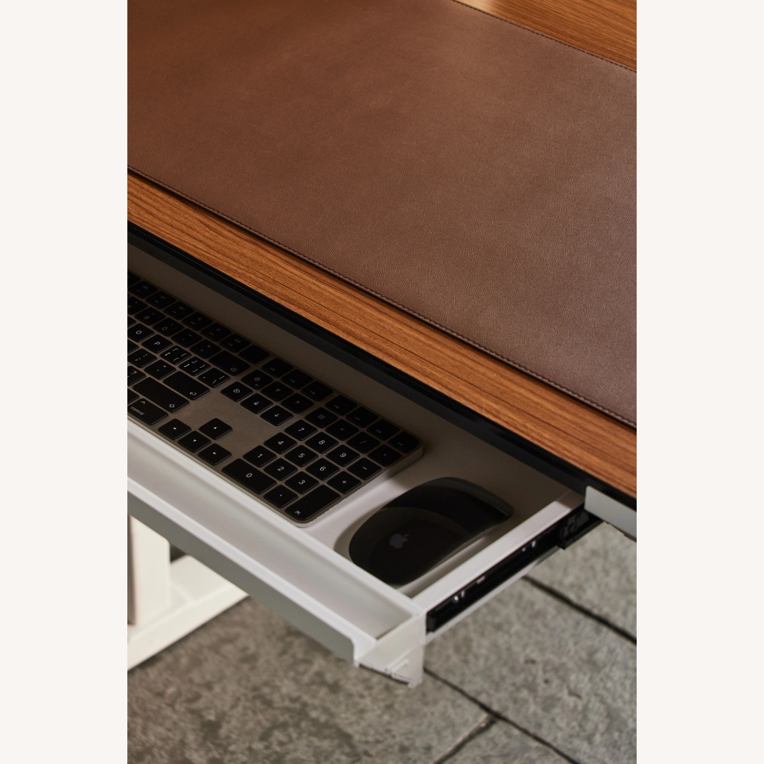 Light Brown Wood Desk - image-5