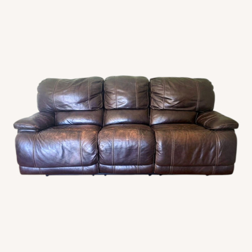 Used Reclining Leather Sofa for sale on AptDeco