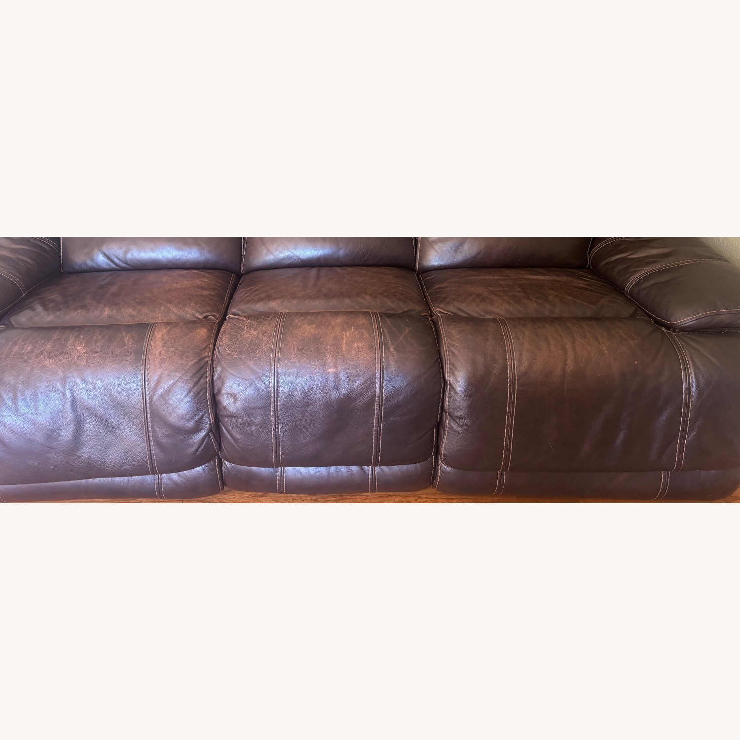 Reclining Leather Sofa - image-3