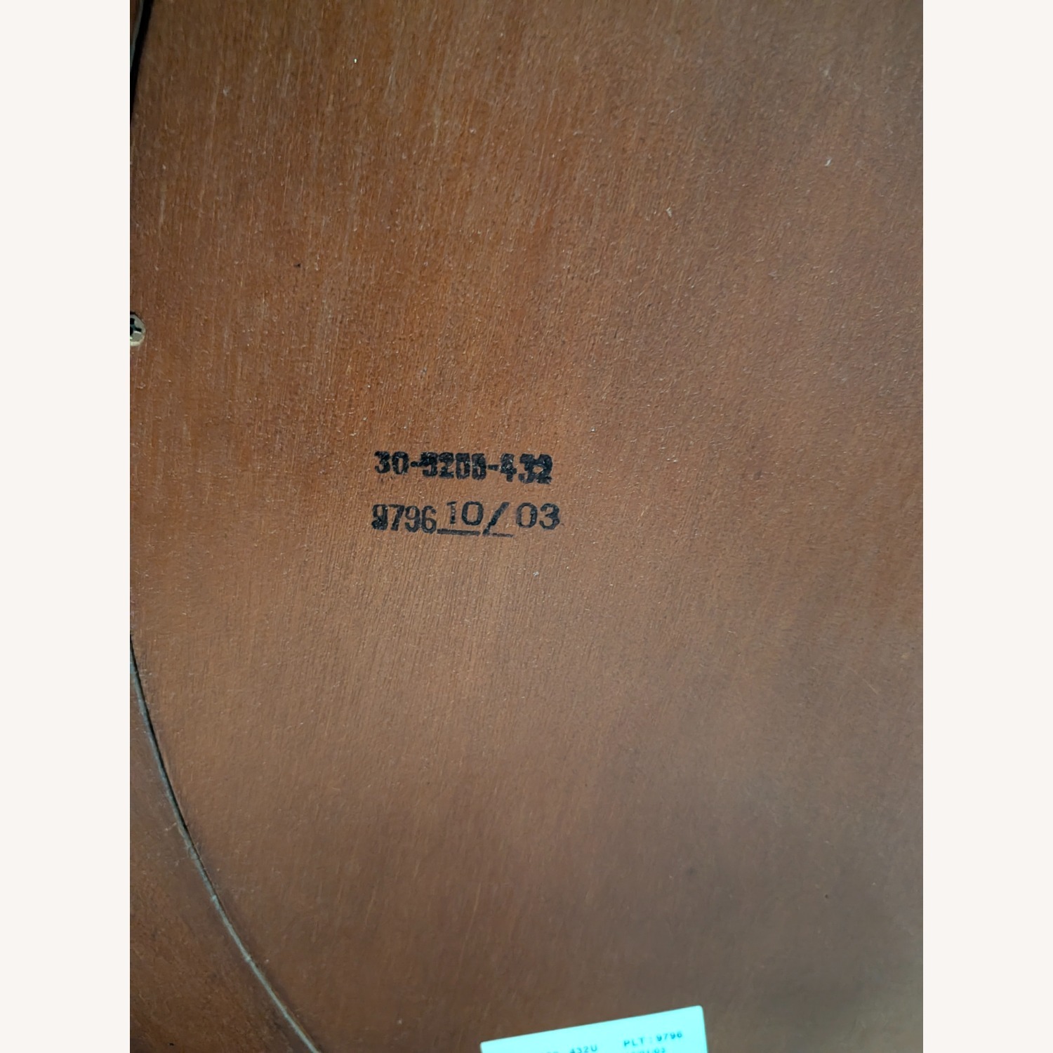 Ethan Allen Wood and Leather Wall Mirror - image-4
