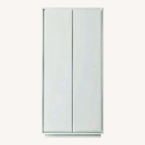 Used CB2 Gallery White 2-Door Wardrobe for sale on AptDeco