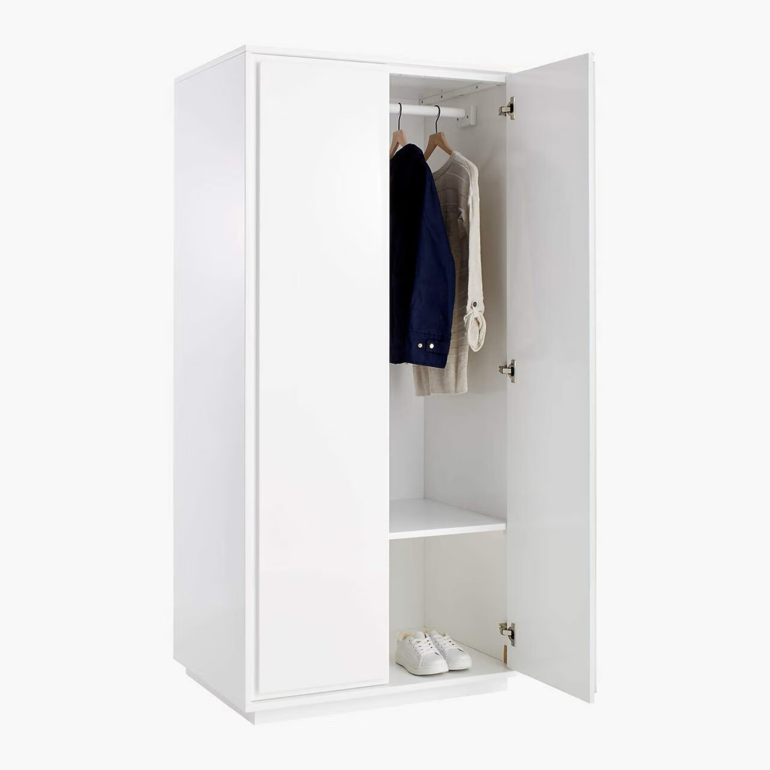 CB2 Gallery White 2-Door Wardrobe - image-3