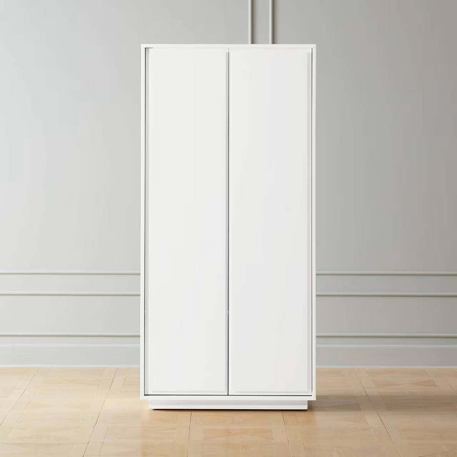 CB2 Gallery White 2-Door Wardrobe - image-2