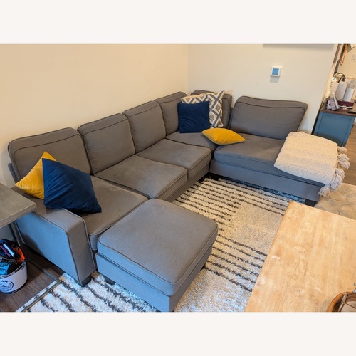 Used Euroco Dark Gray 7 Seat Sectional for sale on AptDeco