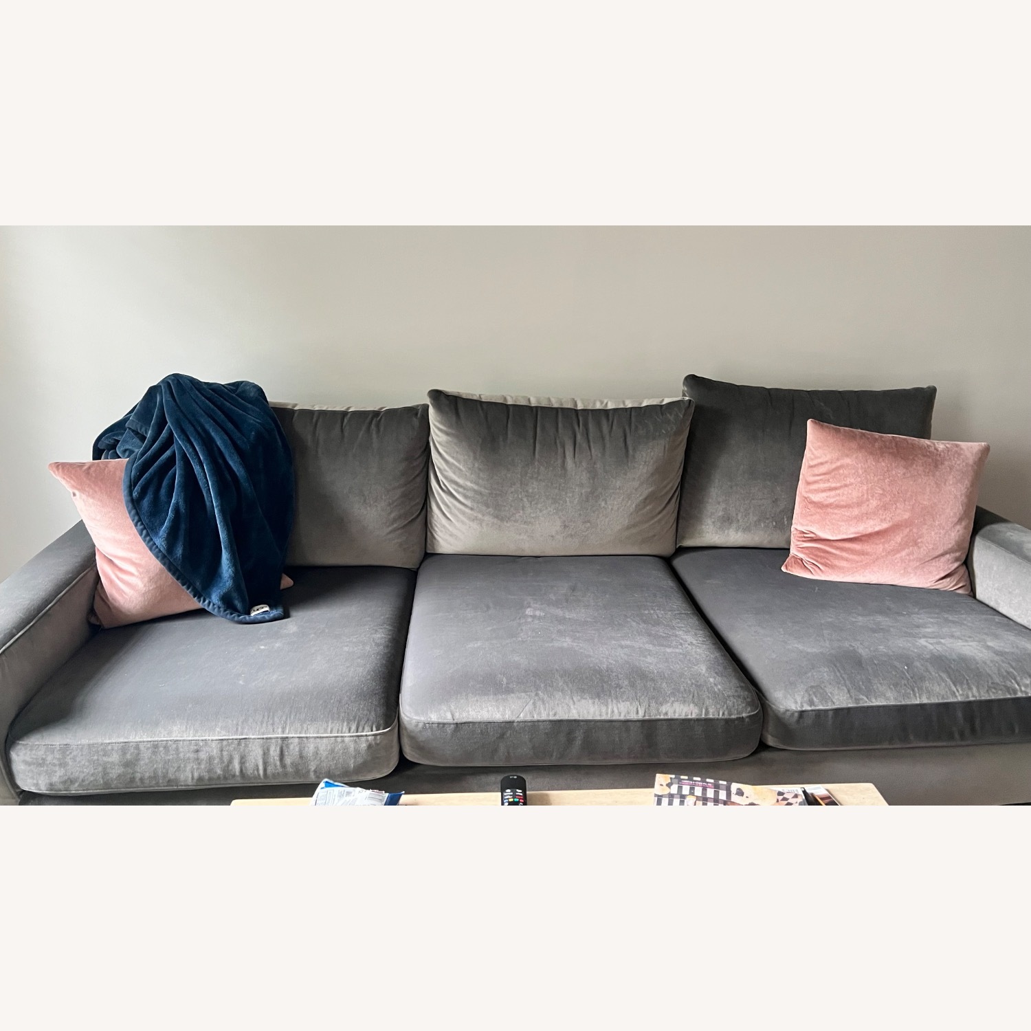Interior Define Sloan Sofa in Velvet - image-1