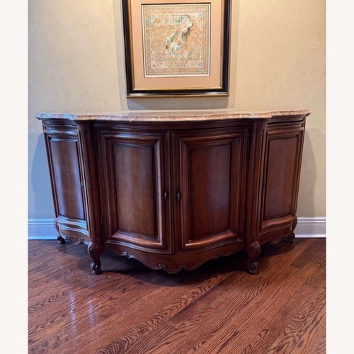 Used Century Furniture Dark Brown Wood Sideboard for sale on AptDeco