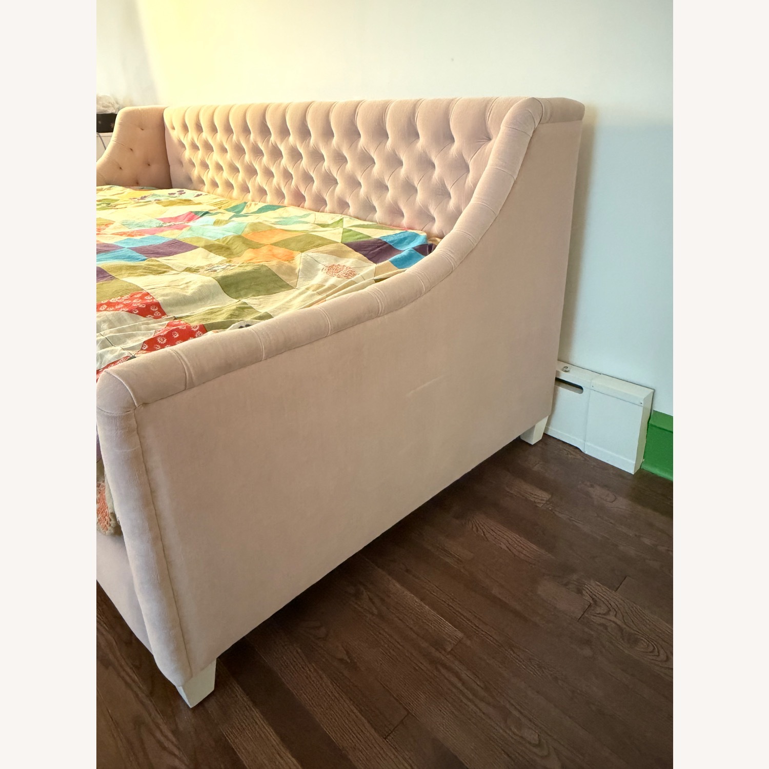 Restoration Hardware Devyn Tufted Upholstered in Rose Petal - image-4