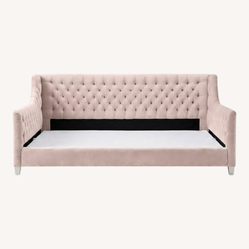 Used Restoration Hardware Devyn Tufted Upholstered in Rose Petal for sale on AptDeco