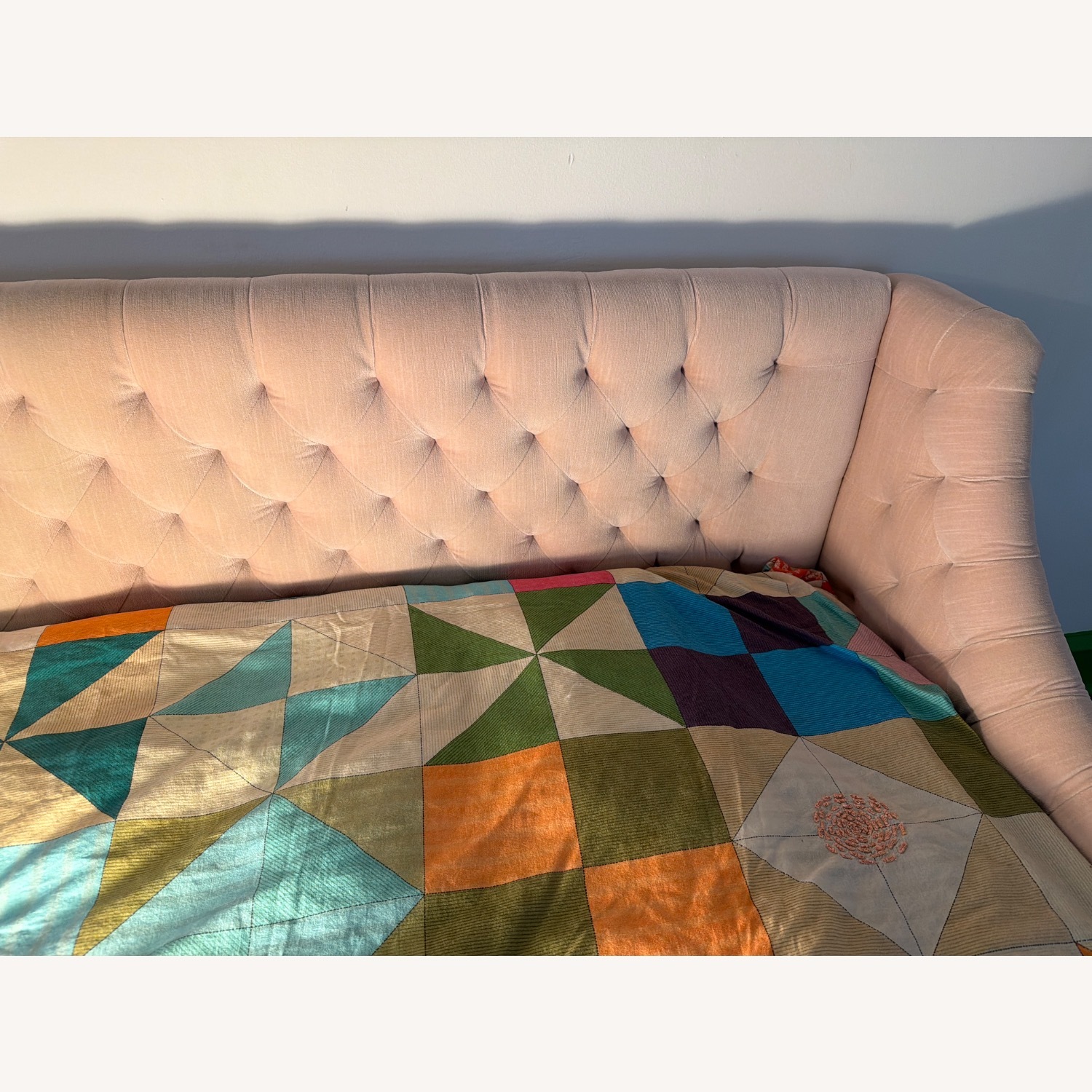 Restoration Hardware Devyn Tufted Upholstered in Rose Petal - image-6