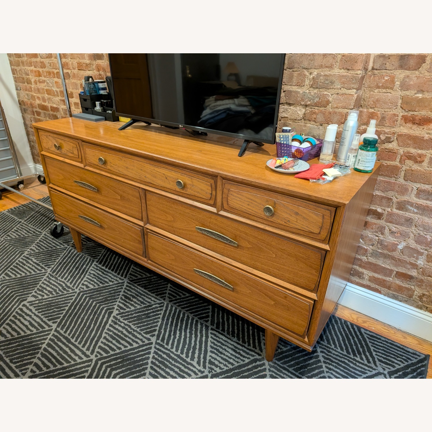Vintage Heritage MCM Lowboy 7-Drawer Dresser - image-1