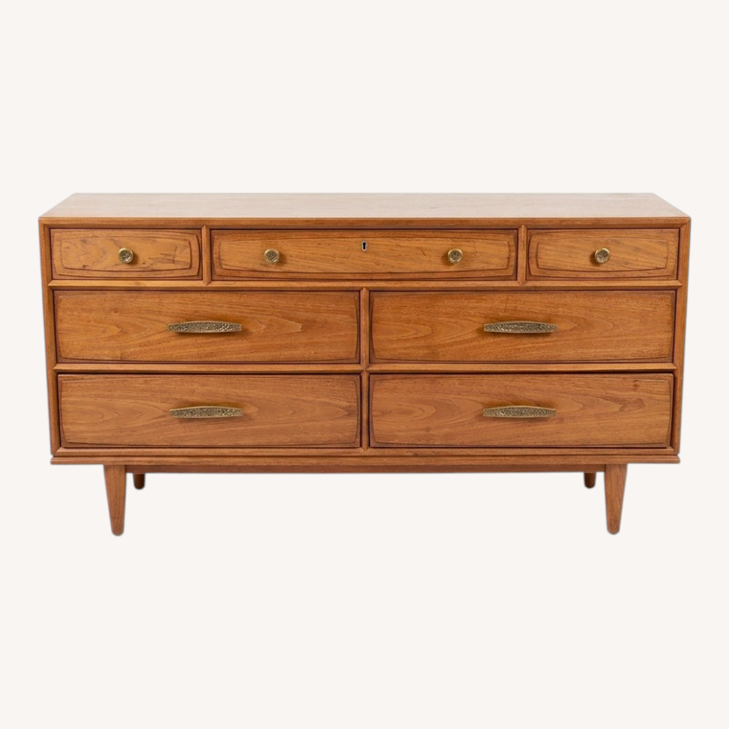 Vintage Heritage MCM Lowboy 7-Drawer Dresser - image-0