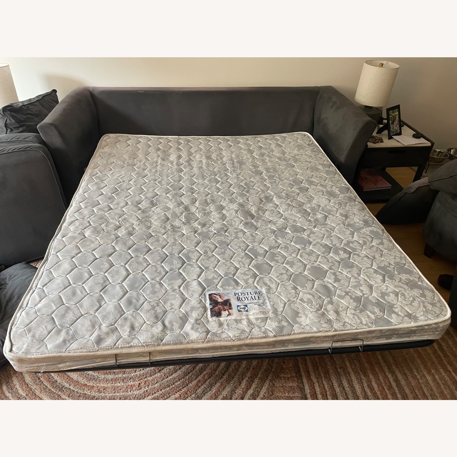Sealey Furniture Dark Gray Sleeper Sofa - image-2