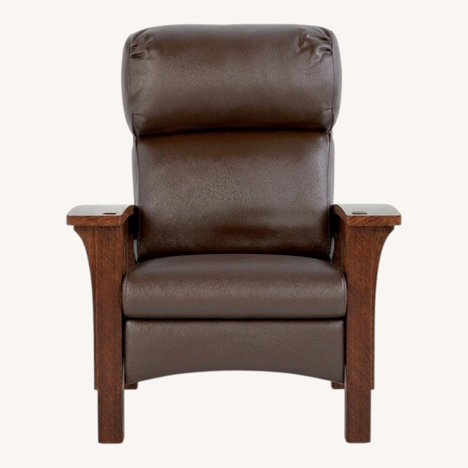 Stickley Bustle Back Leather Recliner - image-0